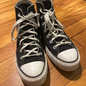 Platform Converse Black 8.5